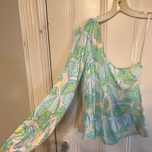 Lilly Pulitzer one shoulder top